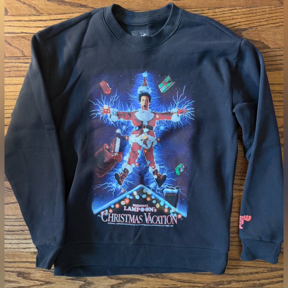 HOLLISTER CREW NECK NATIONAL LAMPOONS CHRISTMAS VACATION MENS